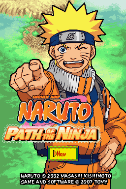 Naruto Path of The Ninja Title Screen